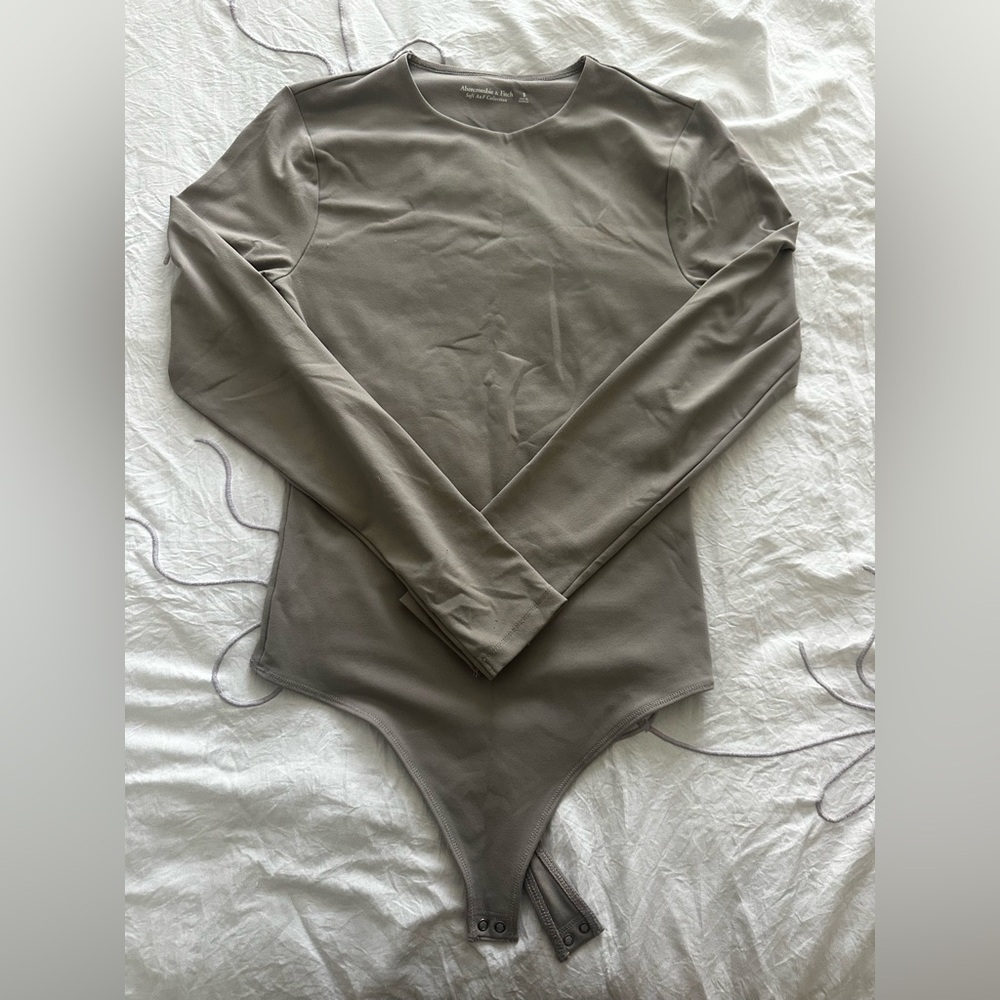 Abercrombie & Fitch Soft AF Collection Gray Bodysuit